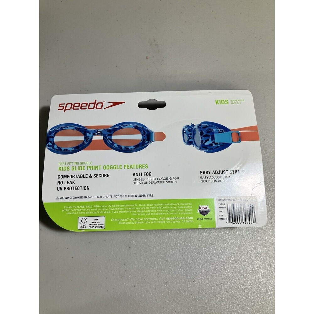 Speedo KIDS Best Fitting Summer Pool Swimming GOGGLES UV Protection NEW - Picture 2 of 2